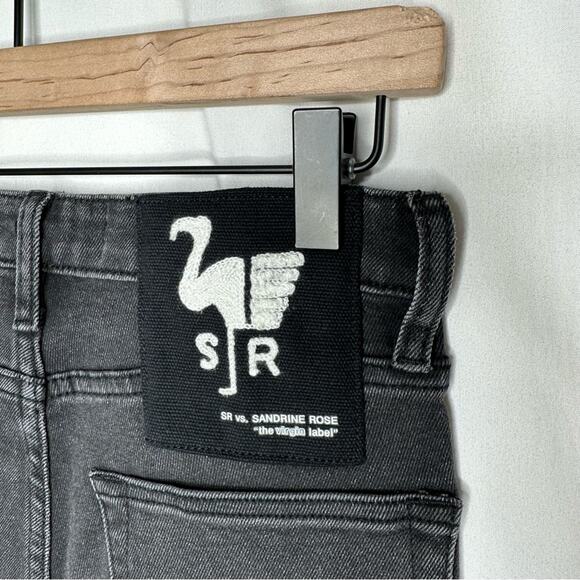 SANDRINE ROSE Super Flare Wide Leg Jeans Black NWT in Size 25 - Picture 6 of 6